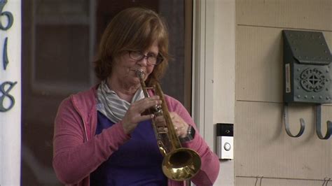 Chapter leader ellen fields, who was. Retired music teacher gives nightly trumpet performance ...