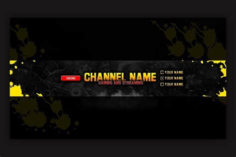 10 Gaming Youtube Banner Template Youtube Banner Pubg Hd Wallpaper