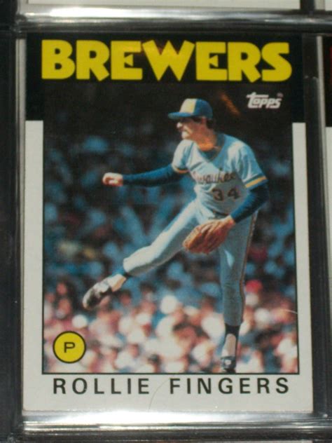 I would consider the 1986 topps baseball cards to mark a turning point in both baseball cards and baseball's popularity overall. Rollie Fingers 1986 Topps Baseball Card