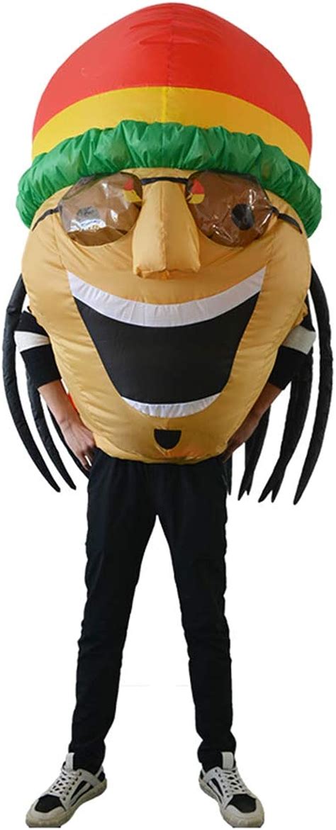 huayuarts inflatable costume jamaican game cloth adult funny blow up suit halloween