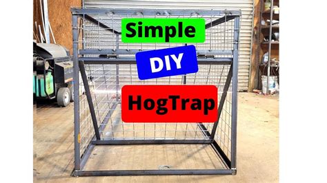 Simple Homemade Hog Trap Youtube