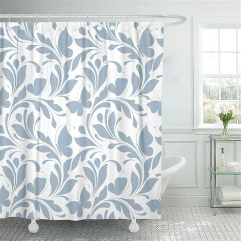 Cynlon Butterfly Floral Pattern Butterflies Cute Of Wrappers And Blue Bathroom Decor Bath Shower