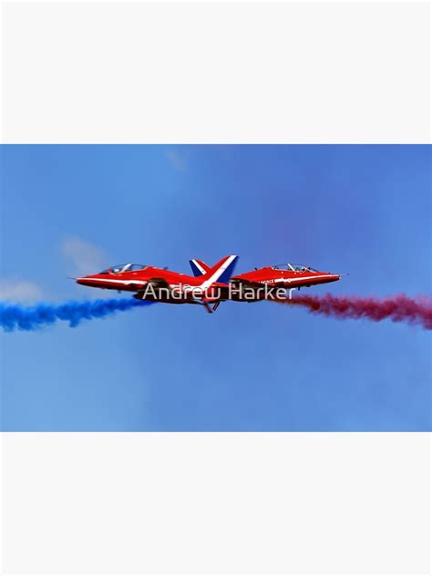 The Raf Red Arrows Aerobatic Team Poster By Andyhkr Redbubble