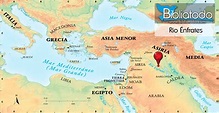 Rio Eufrates Mapa - Mapa Europa