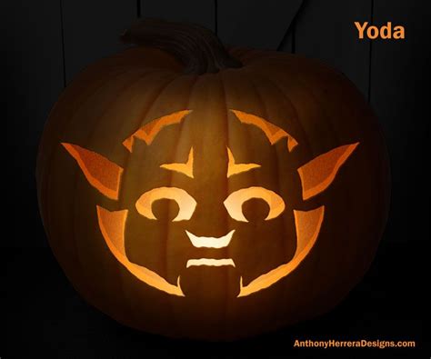 Print And Carve Out Star Wars Pumpkins Yoda Disney Pumpkin Carving
