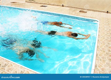 People In Swimming Pool Royalty Free Stock Photography Image 20438957