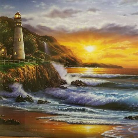 15 Best Thomas Kinkade Lighthouses Images On Pinterest Light House Lighthouse And Lighthouses