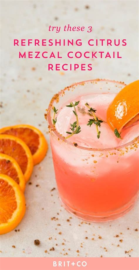 this citrus mezcal cocktails recipe is summer s perfect boozy refreshment mezcal cocktails