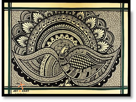 Pin by Anjali Bhardwaj on Artsy | Madhubani painting, Madhubani art, Madhubani paintings peacock