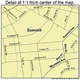 Summit New Jersey Street Map 3471430