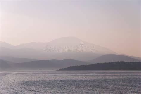 Mountains In The Morning Mist Stock Image Image Of Land Horizon