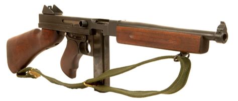Deactivated Wwii Us Thompson M1a1 Submachine Gun Allied Deactivated
