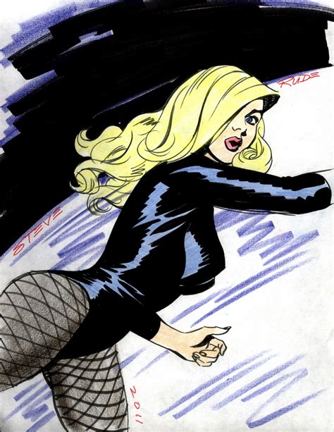 Black Canary In Steve Rudes Artist In Motion Sketches Comic Art