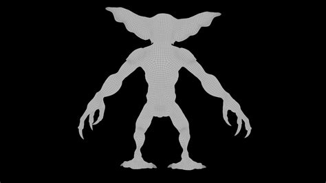 3d Model Gremlin Creature With Long Arms And Legs Vr Ar Low Poly