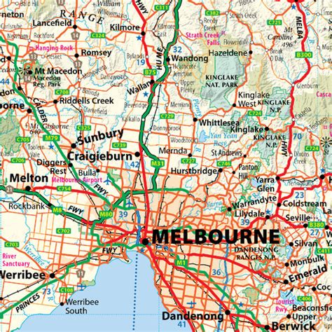 Victoria State Australia Map