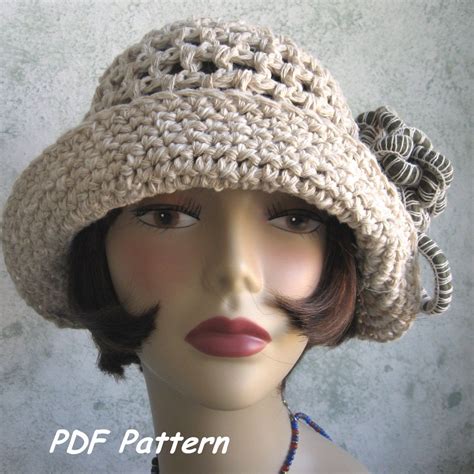 Crochet Hats Free Pattern Crochet Hat With Brim Bonnet Crochet