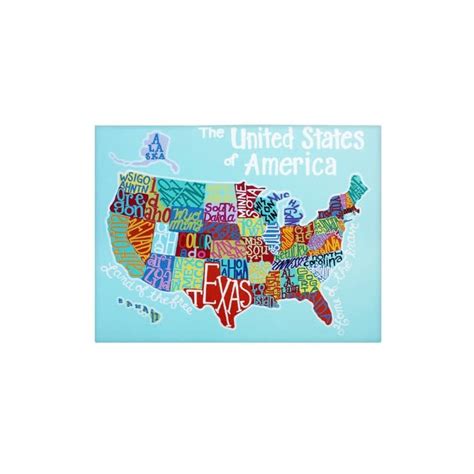 Buy Large Us Map Home Decor Canvas Wall Art For Kids Classroom