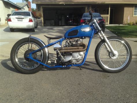 1967 Triumph Tr6 Bonneville 650cc Bobber Custom Chopper Videos