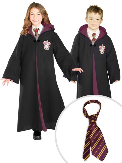 Kids Harry Potter Deluxe Gryffindor Robe Costume And Harry Potter Tie