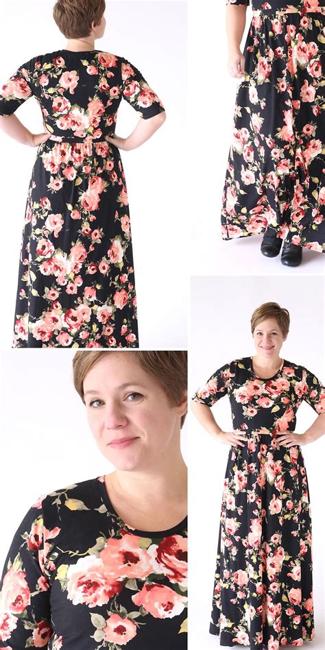 How To Make A Gorgeous Maxi Dress From A T Shirt Pattern Dress Patterns Dresses Floral Maxi