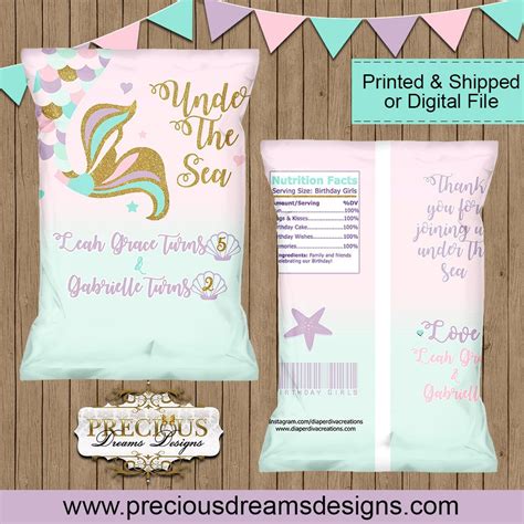 Mermaid Chip Bags You Will Definitely Get An Aww Factor With These