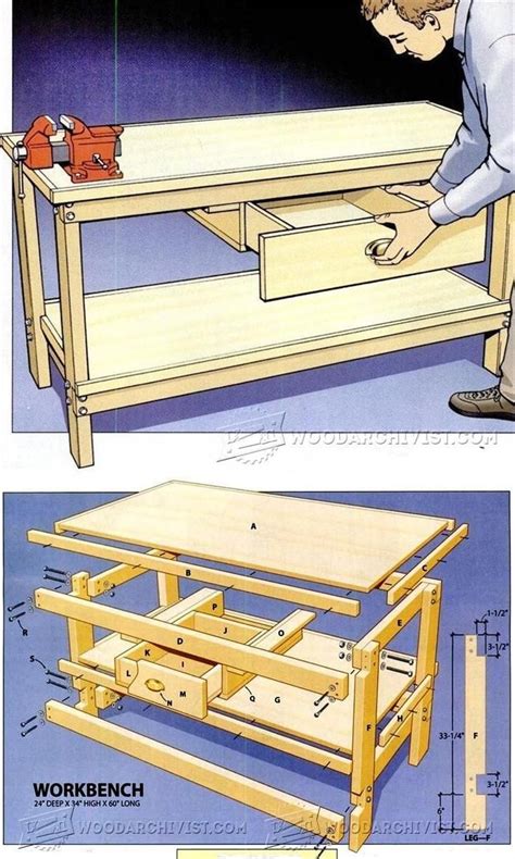 Easy Workbench Plans Workshop Solutions Plans Tips And Tricks