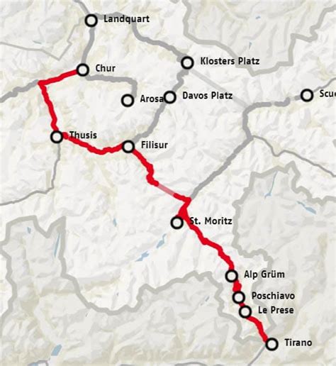 Angst Zu Sterben Verkehr Geschenk Bernina Express Train Route TochiBaum