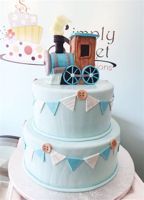Vintage Train Baby Shower Cake Simply Sweet Creations Flickr
