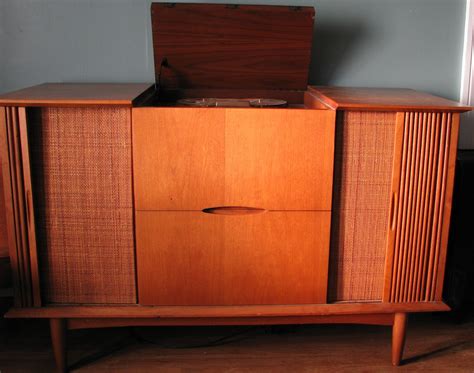 Retro Vintage Modern Hi Fi Ampex Mid Century Modern Console Score