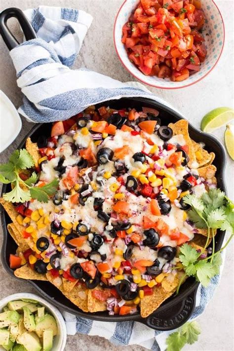 Plus a shopping list for easy vegan meal prep! Loaded Vegetarian Nachos | Recipe | Summer, Sauces and ...