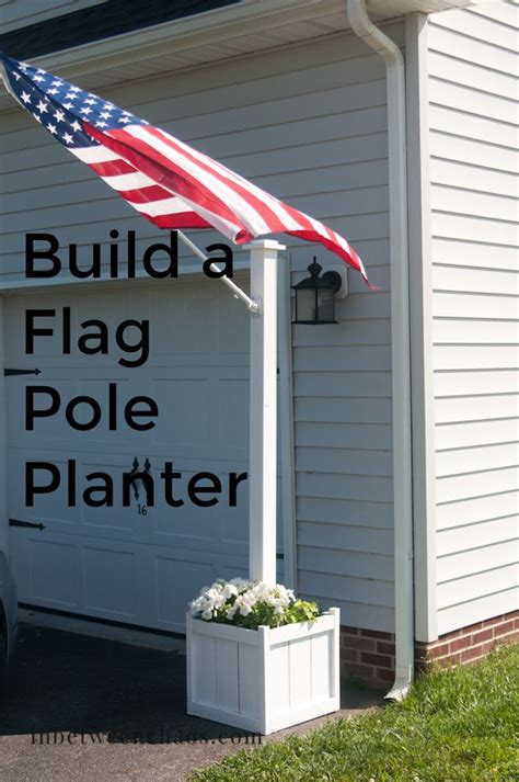 Flag Pole Planter Flag Pole Landscaping Garden