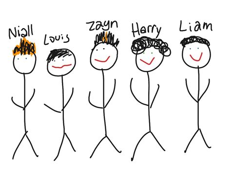My Stick Figure Example Of One Direction Art Drawing Showme