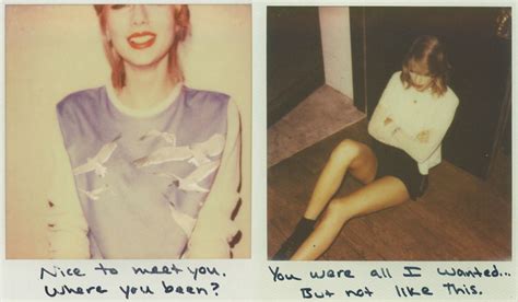 Taylor Swift 1989 Polaroids Line Of Best Fit Instant Photography