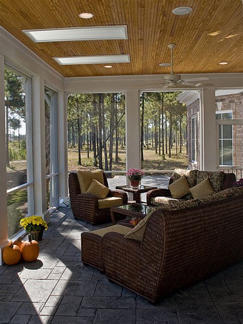 Houzz Screened Porch Flooring Design Ideas And Remodel Pictures