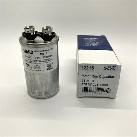 12215 Mars Motor Run Capacitor 25mfd 370vac