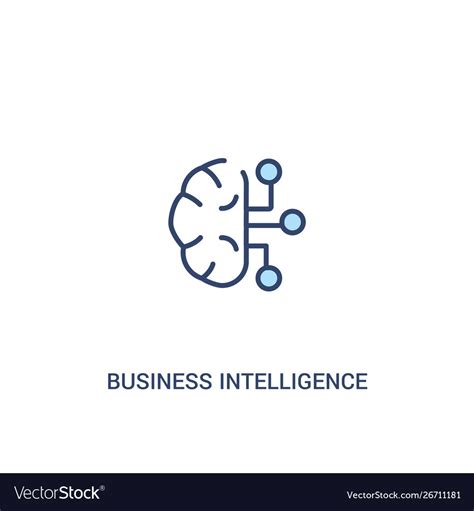 Business Intelligence Concept 2 Colored Icon Vector Image