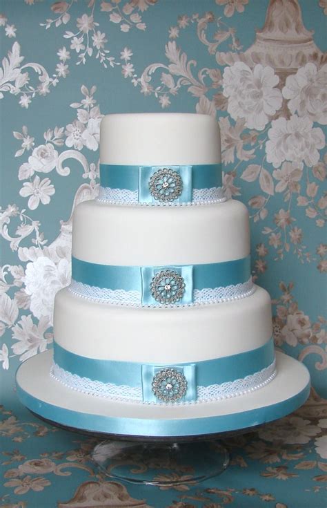 Blue Ribbon Vintage Wedding Cake This Is One Of My Old Cak Flickr