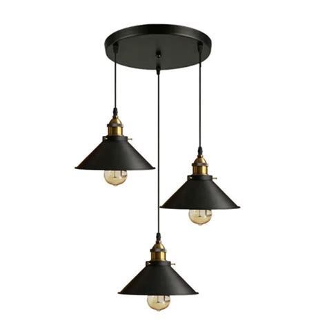 Led Industrial Retro Ceiling Pendant Light Shade Suspended Fixtures