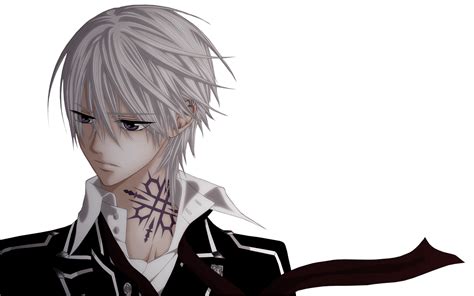 Render Vampire Knight Zero Kiryu Hunter Tatouage Cheveux Gris Vampire