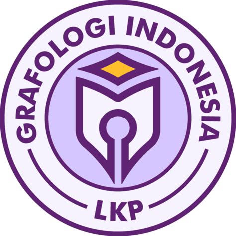 Stiker Emblem Grafologi Indonesia Belajar Grafologi