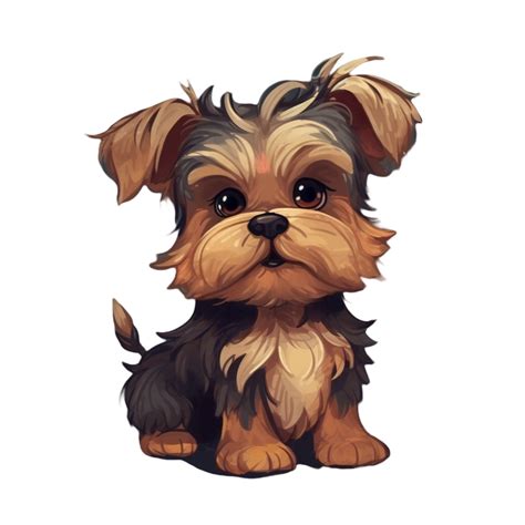 Free Yorkshire Terrier Dibujos Animados Clipart Ai Generado 23450482