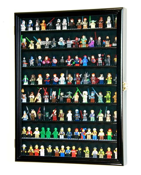Large 110 Mini Figures Minifigures Display Case Cabinet Small Action