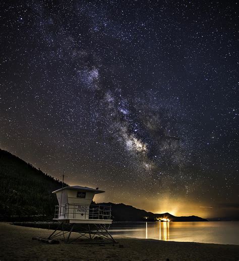 Night Patrol Lake Tahoe Photograph By Tony Fuentes