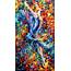 JUMP  Palette Knife Oil Painting On Canvas By Leonid Afremov 36X20