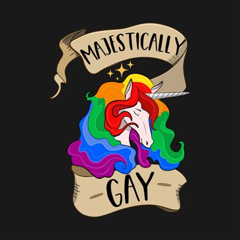 Majestically Gay Unicorn Gay Pride Crewneck Sweatshirt Teepublic