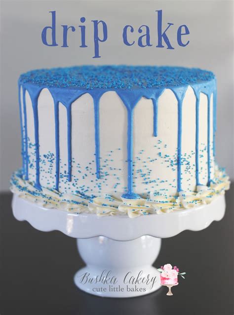 Our Drip Cakes Can Be Made Any Color And Any Flavor This Blue Drip