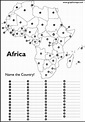 Blank Africa Map Quiz | World Map 07