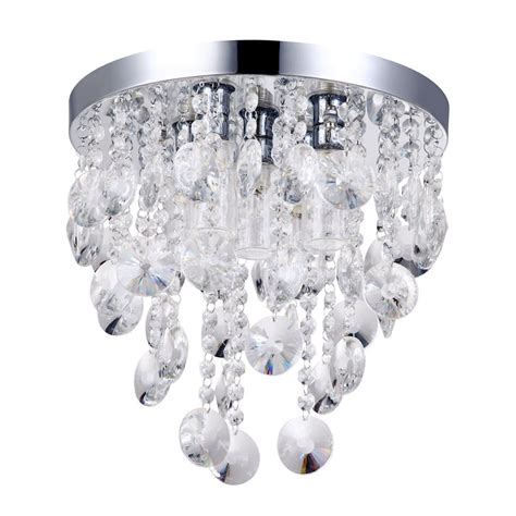 They're available in a wide range of styles and finishes and don't require much space. Elisa 5 Light Crystal Effect Bathroom Ceiling Light from ...