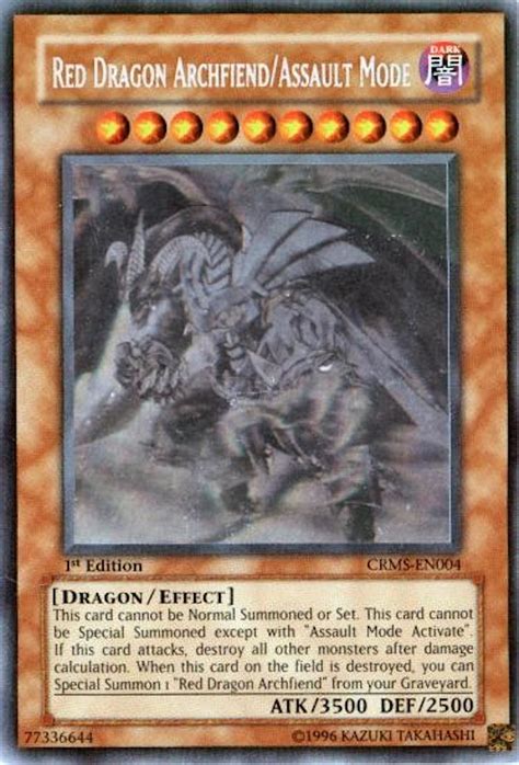 Yu Gi Oh Crimson Crisis Single Red Dragon Archfiend Assault Mode Ghost