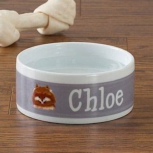 This set of 2 bowls has the capacity to hold a quantity of 16 ounces each. Personalized Small Dog Food Bowls - Dog Breeds - Pet Gifts